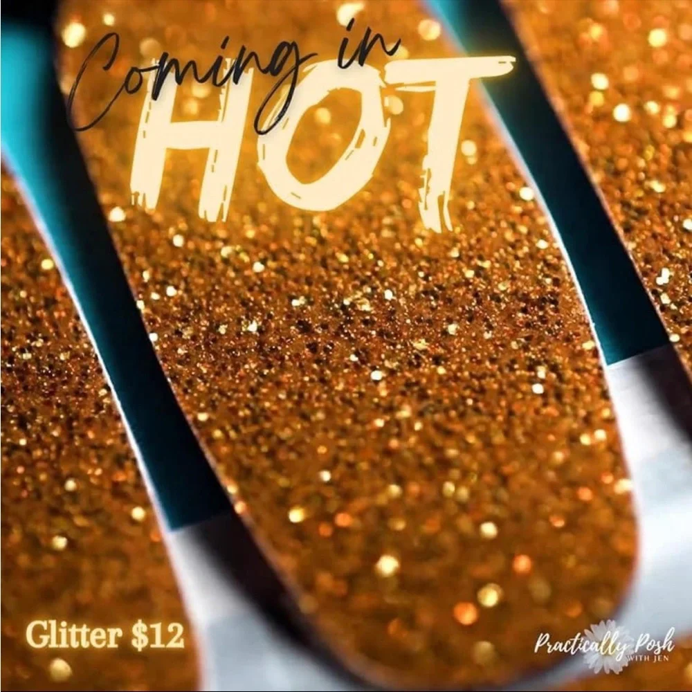 *Retired* Color Street: Coming in Hot | Orange Copper Gold Fall Metallic Glitter